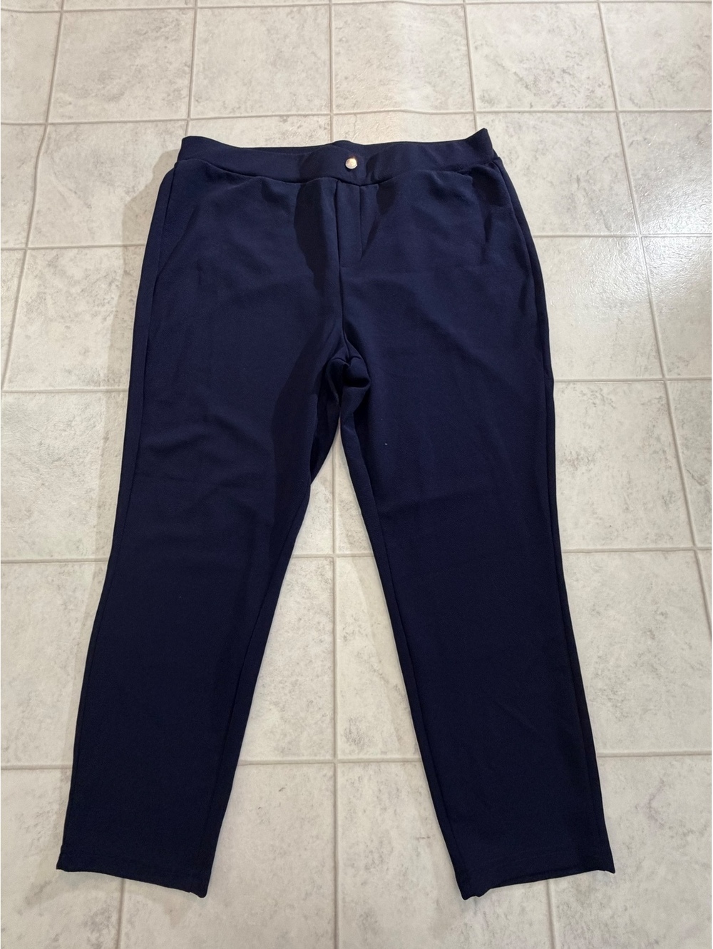 H&M navy ankle pants